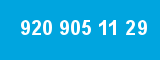 920 905 11 29 920 905 11 29